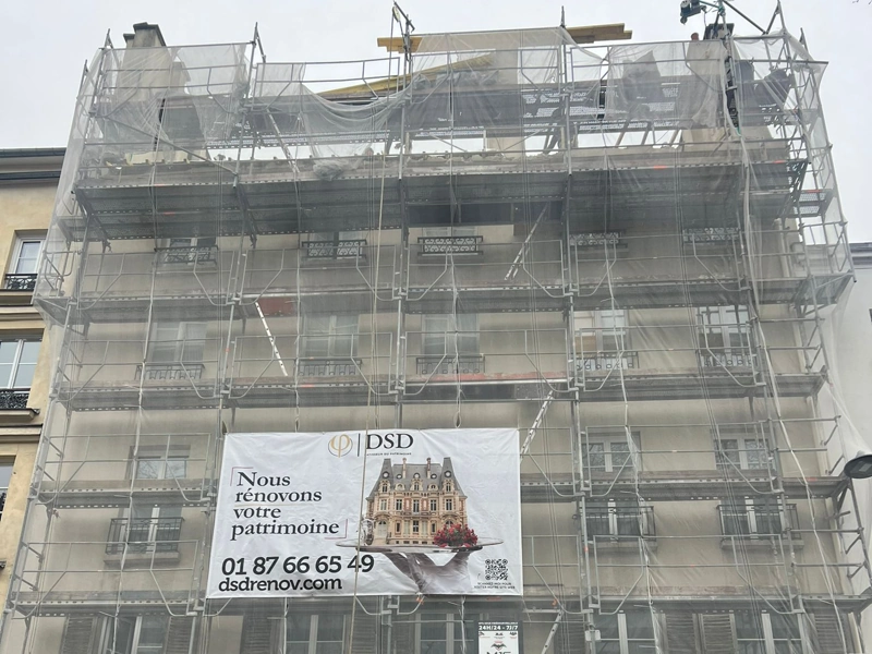 Cout ravalement de façade à Paris