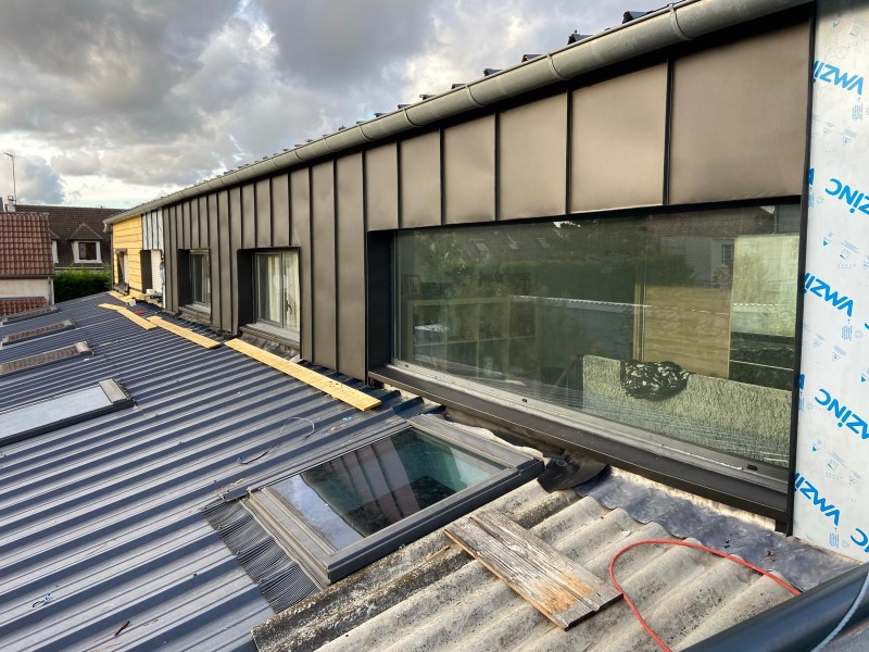Bardage zinc montigny les cormeilles