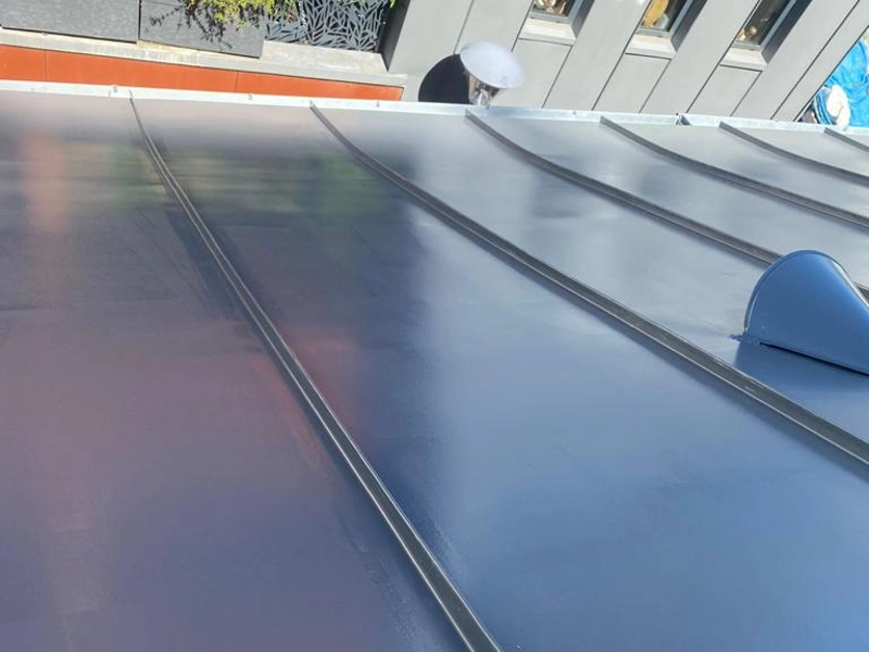 Toiture zinc joint debout