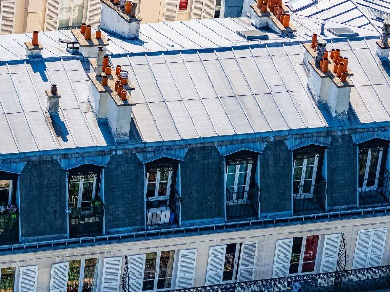 Brisis ardoise et terrasson en zinc