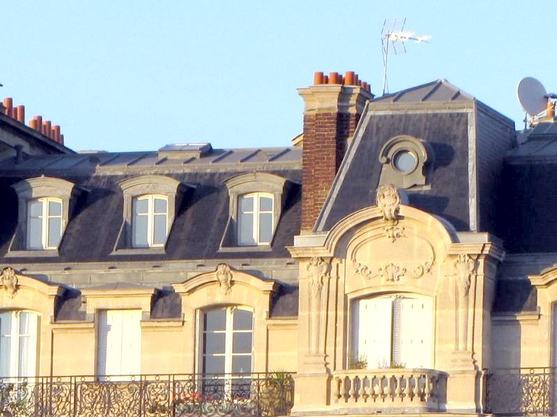 Terrasson en zinc et brisis en ardoise