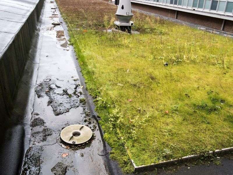 Entretien d'un toit végétal. 