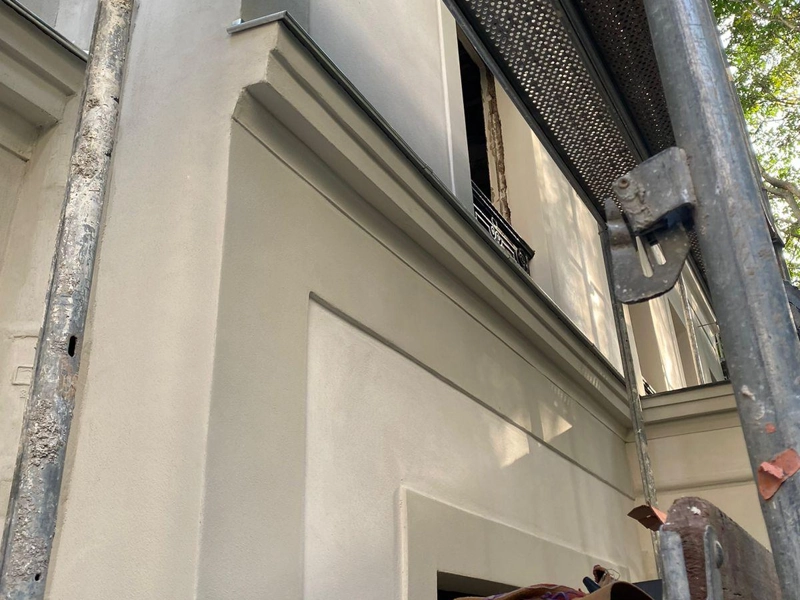 Enduit extérieur à la chaux
