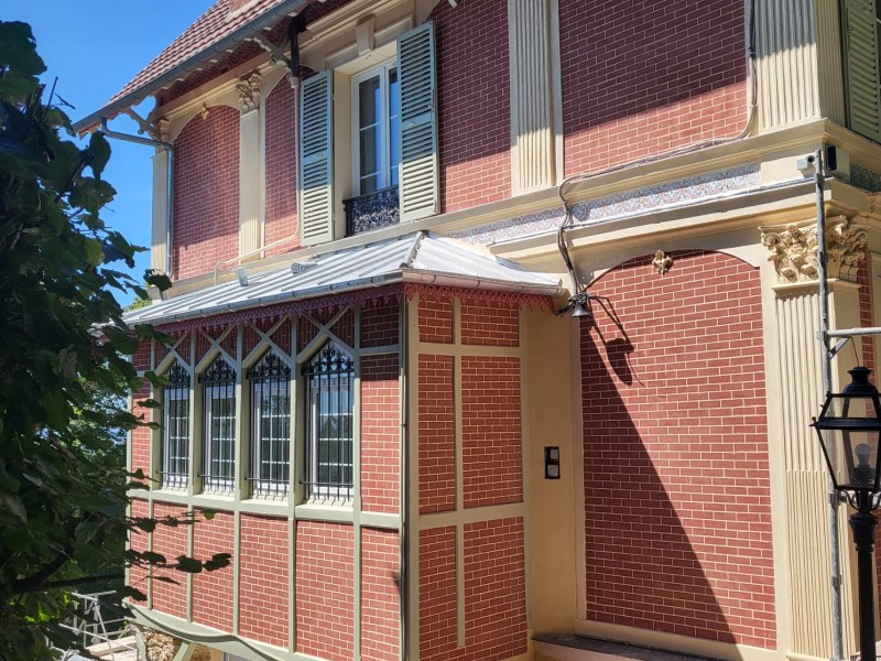 Façade en stuc