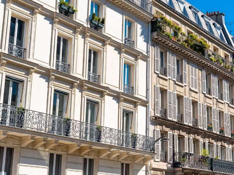 Façade pierre et enduit