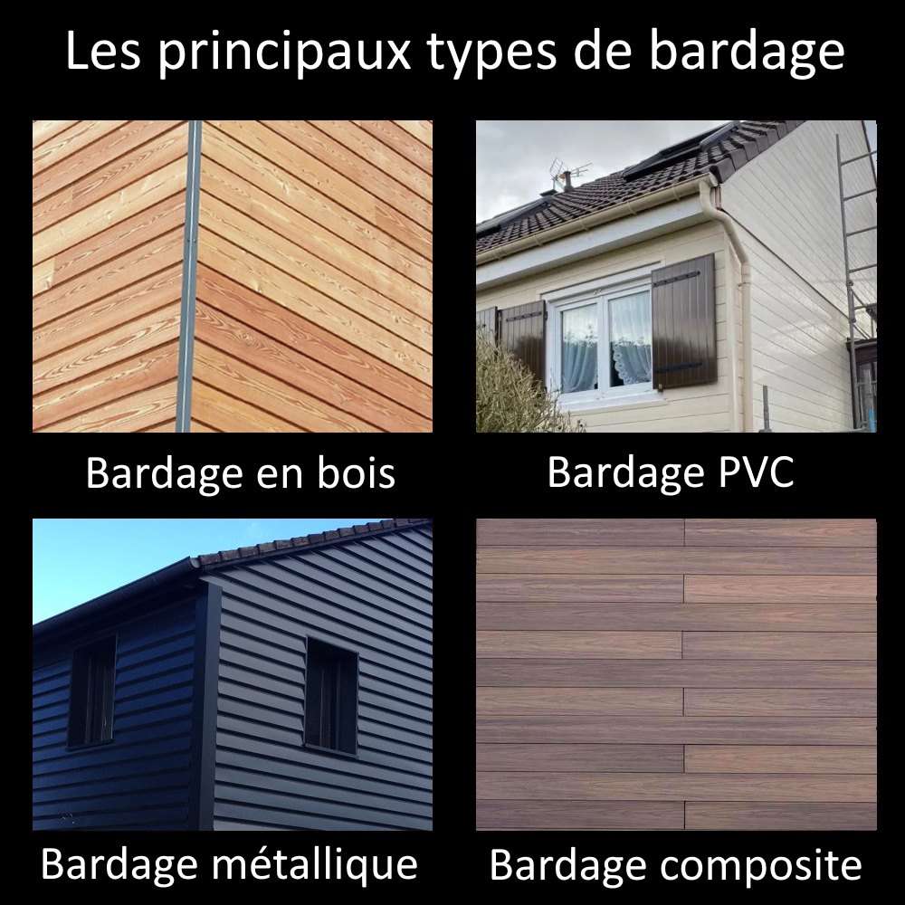 Les principaux types de bardage
