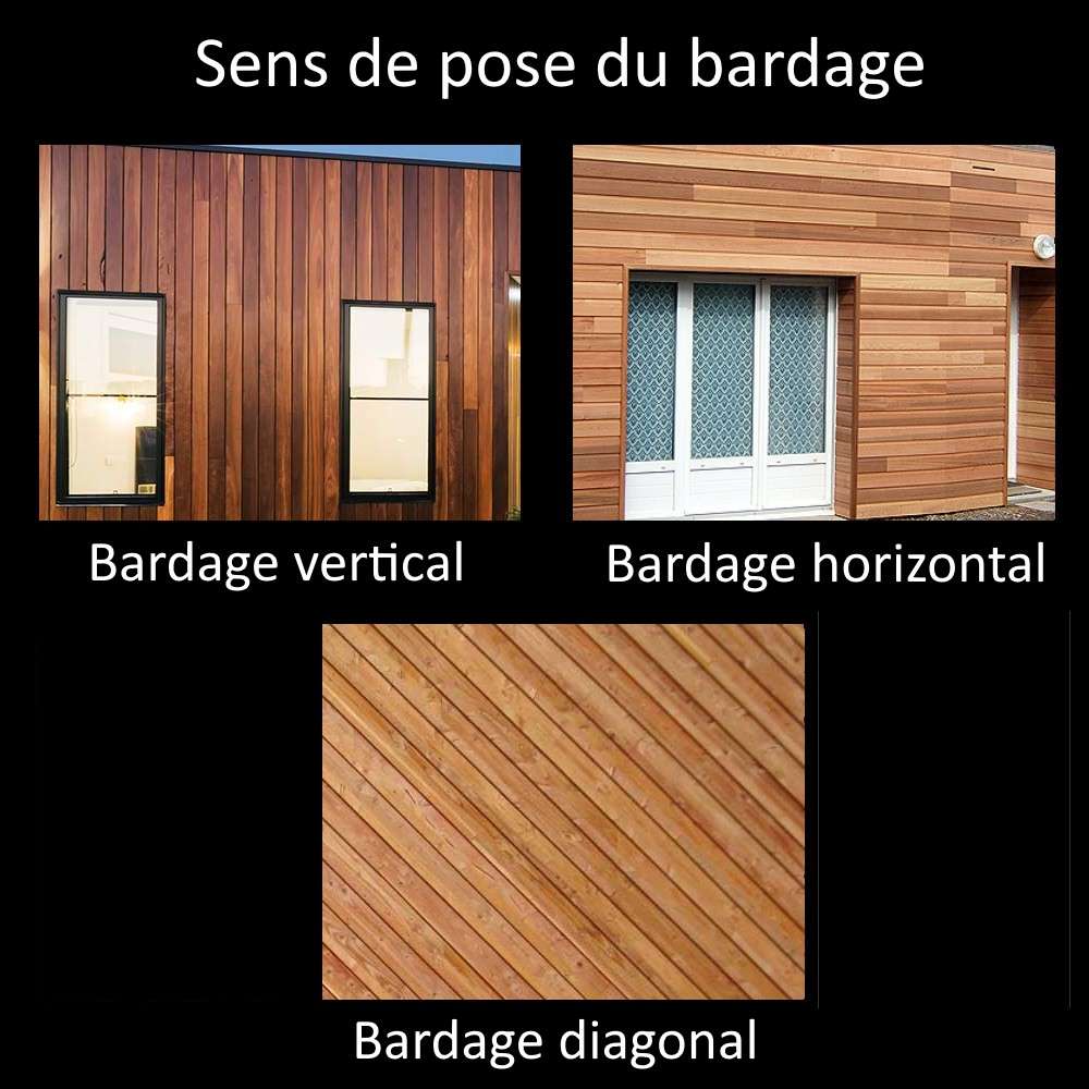 Quel sens de pose pour un bardage ?