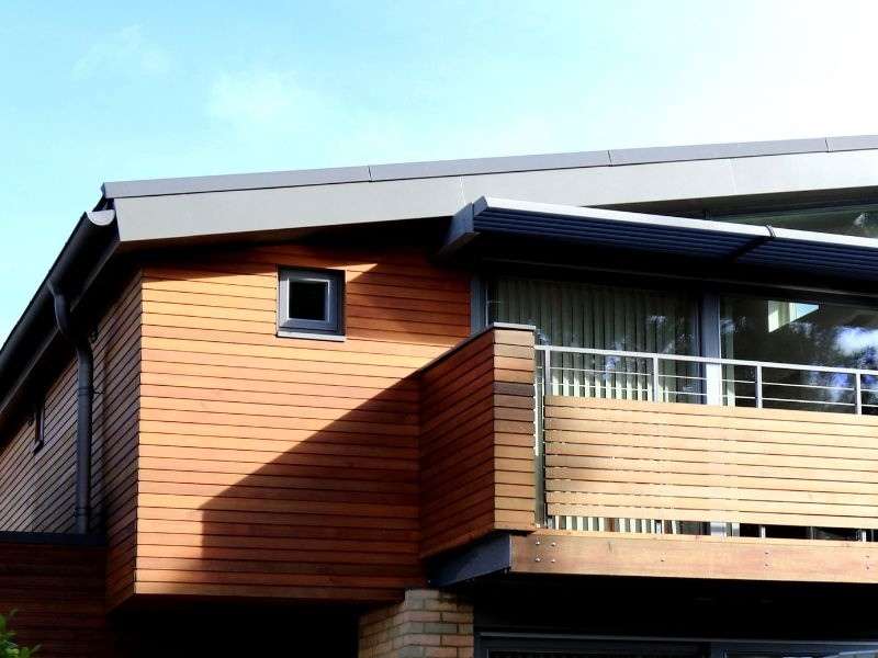 Maison avec bardage bois