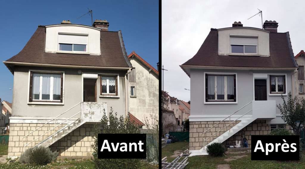 Ravalement val de marne avant apres