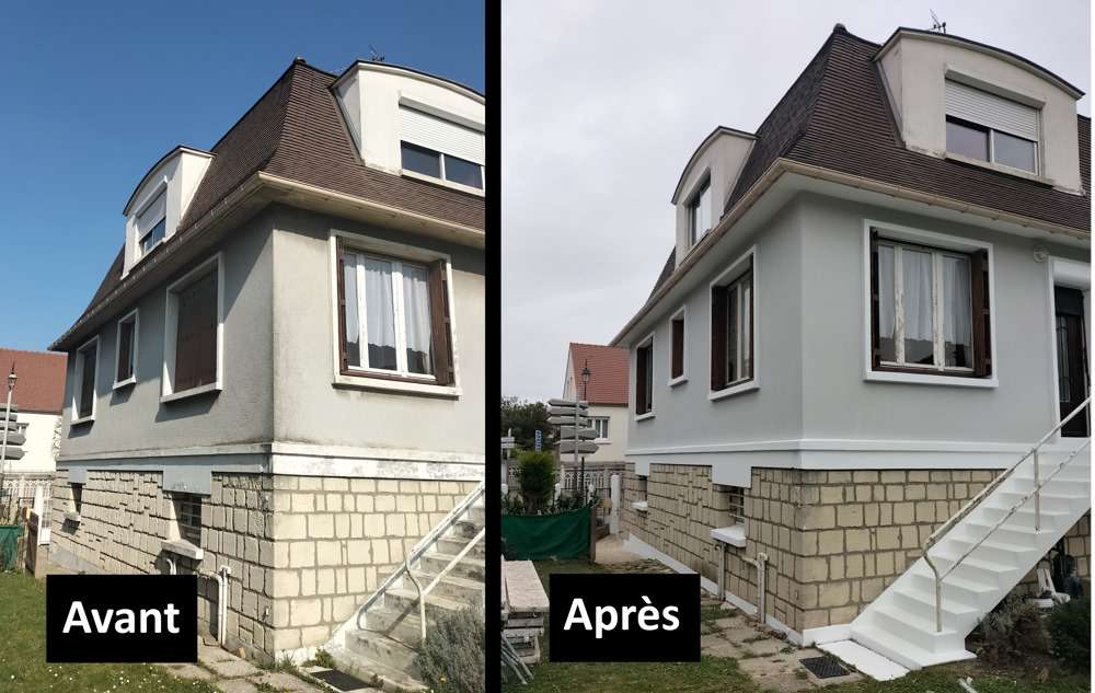 Ravalement de facade rungis avant apres
