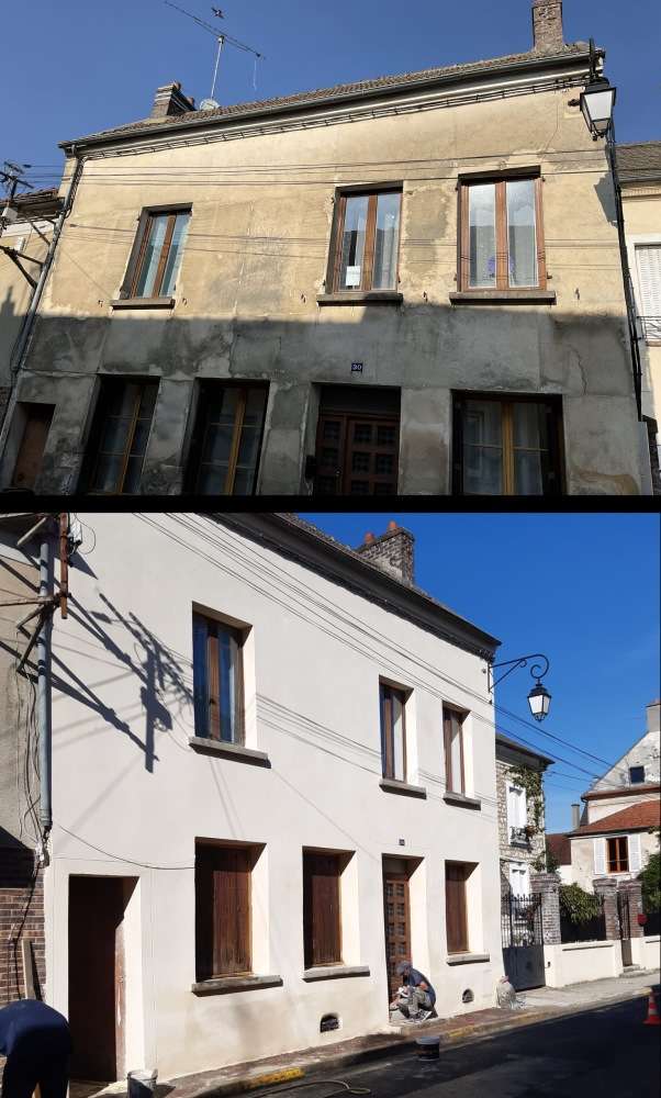 Renovation facade avant apres