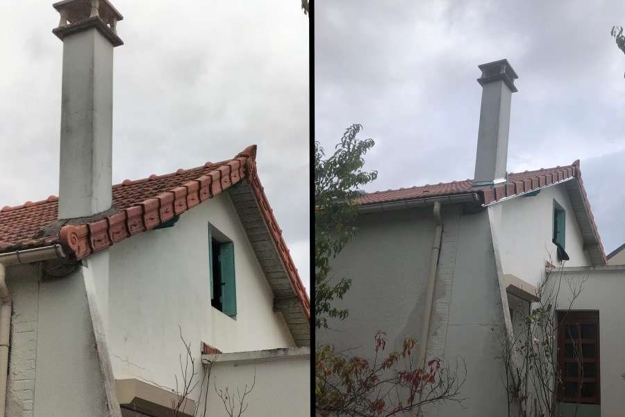 Renovation toiture avant apres