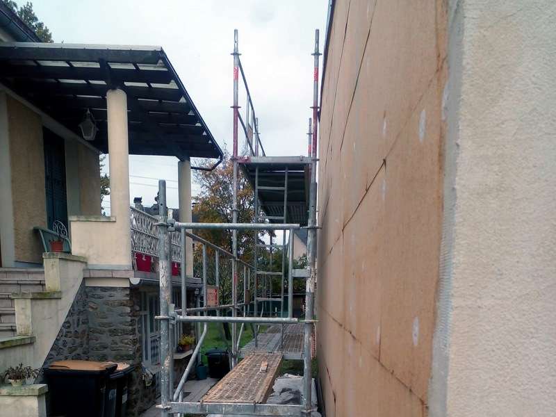 Enduit sur fibre de bois