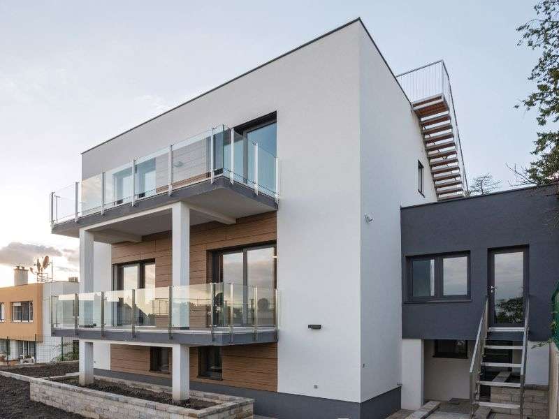 Façade de maison contemporaine
