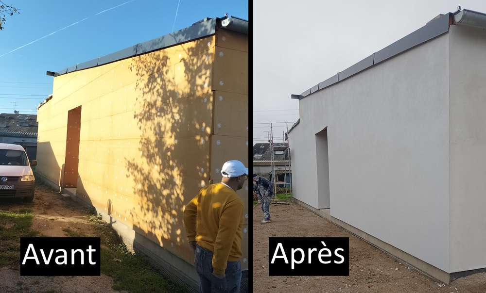Isolation extérieure façade maison