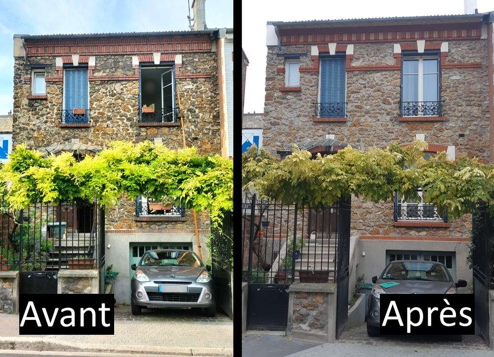 Ravalement de facade meuliere