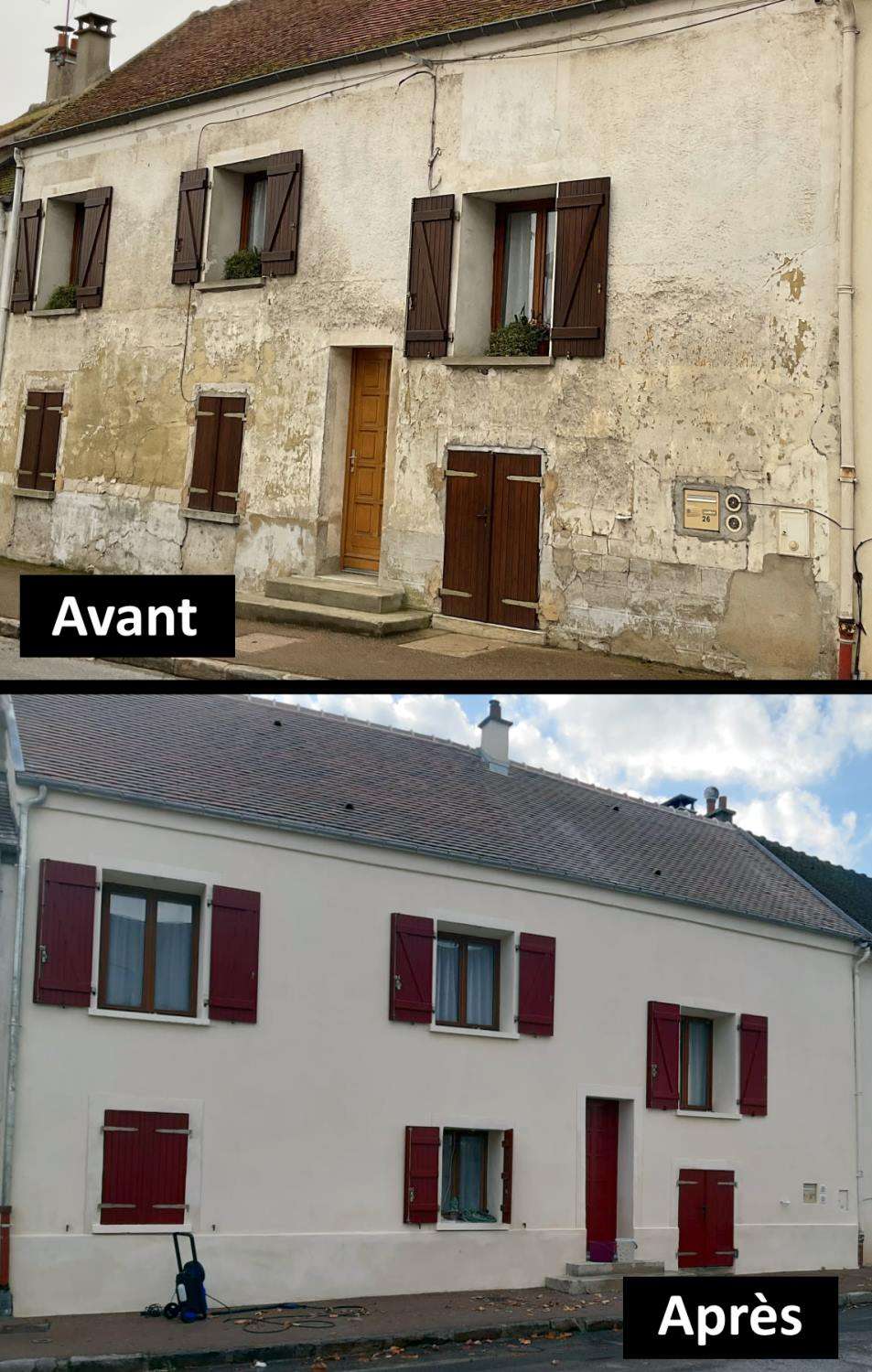 Ravalement d'une maison : le guide complet Ravalement d'une façade de maison avant/après