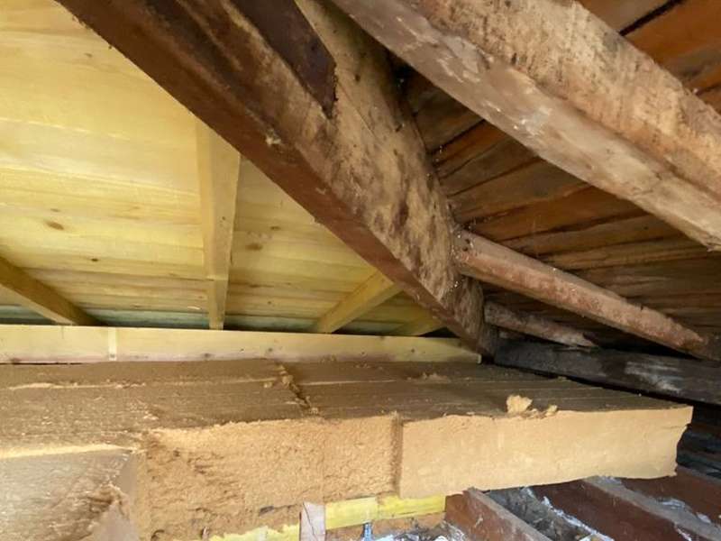Isolation d'une toiture par l'intérieur