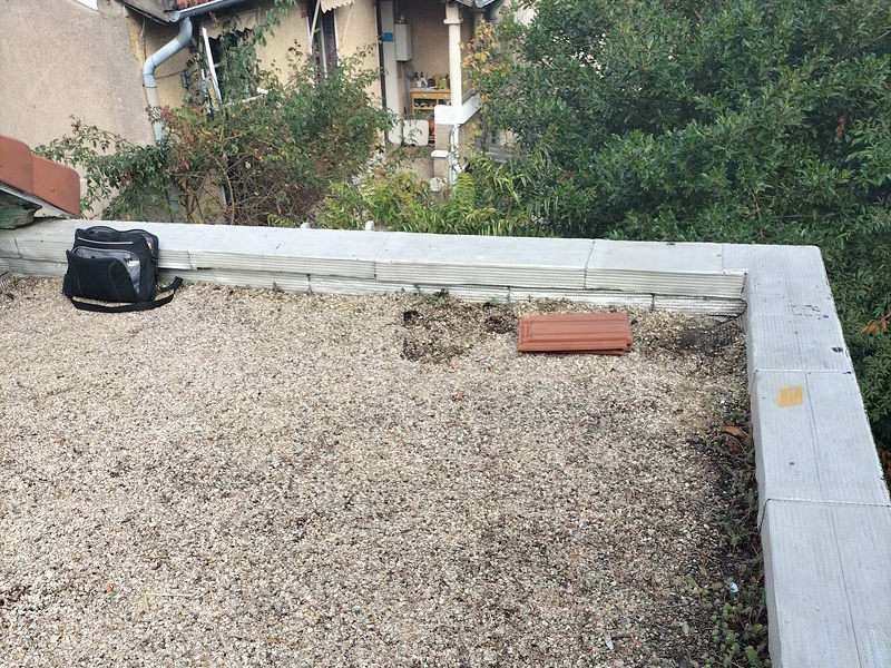 Relevé d'étanchéité de toiture-terrasse