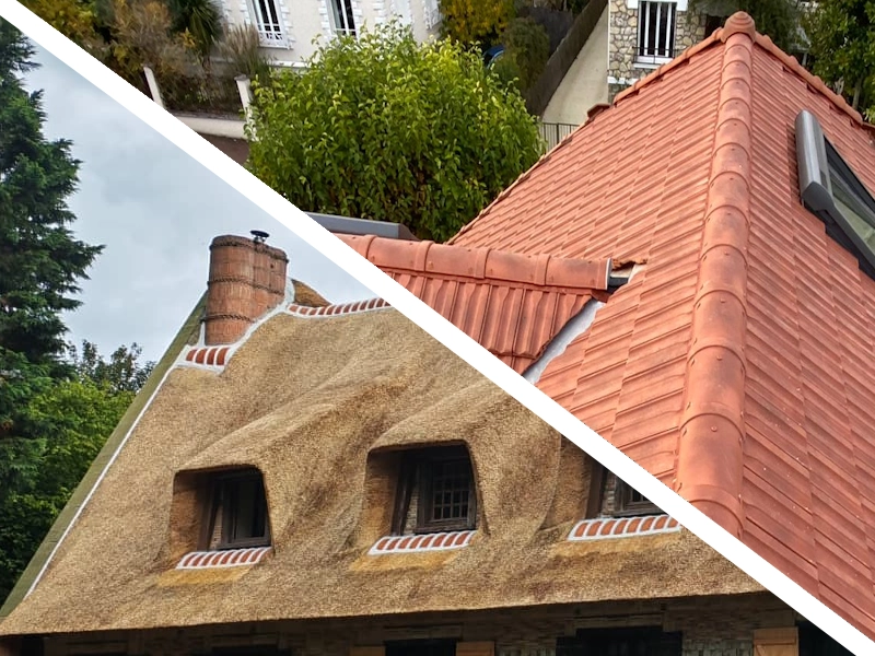 Remplacer des tuiles par du chaume