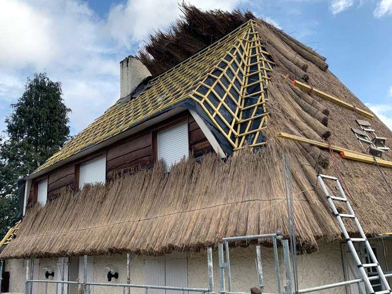 Toiture en chaume