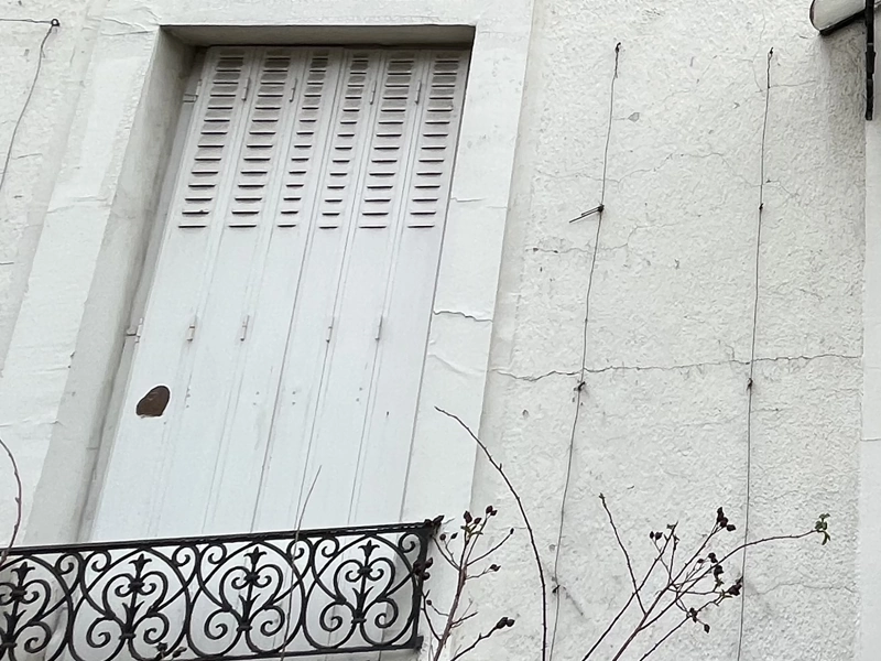 Micro fissure facade maison