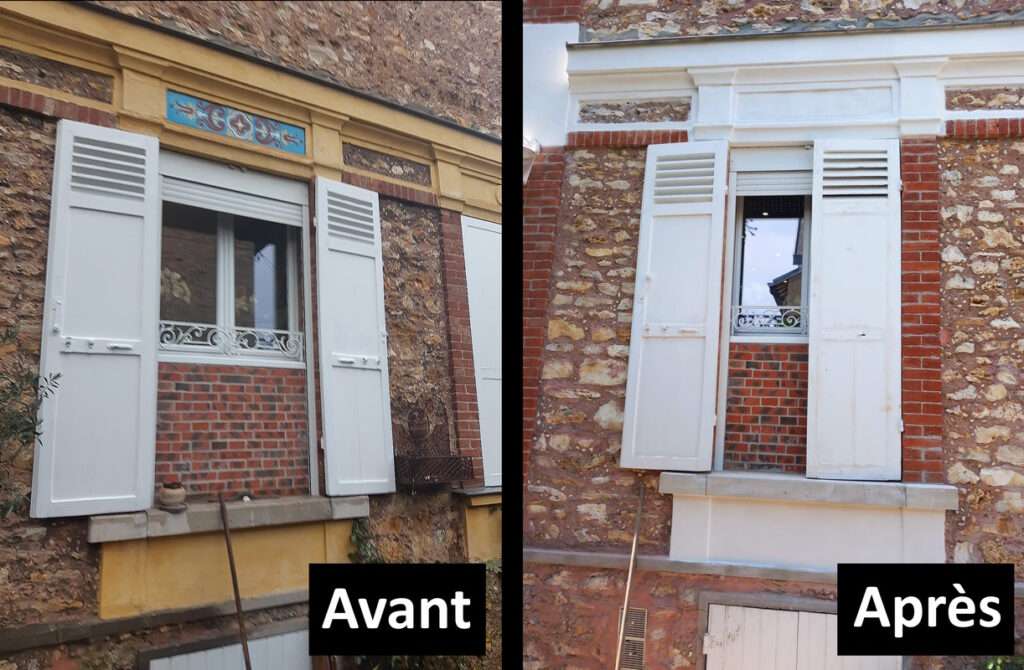 Renovation facade brique et pierre
