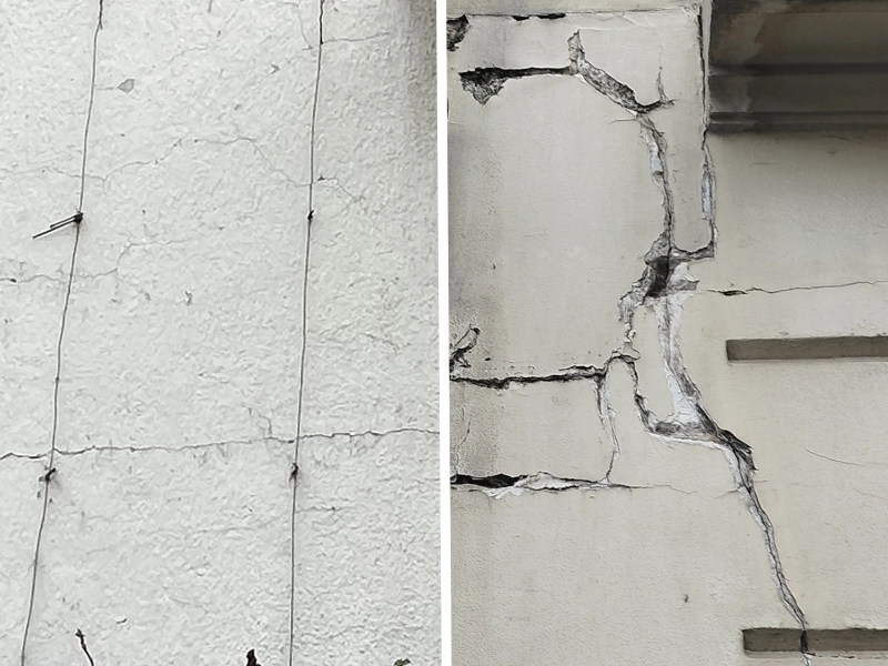 Fissures façade