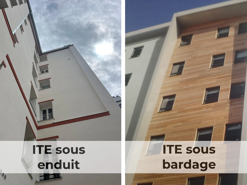 Finition d'une isolation par l'extérieur