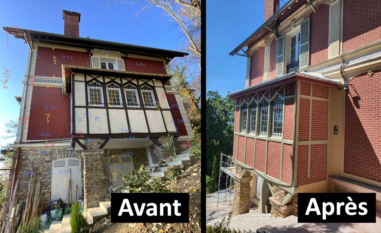 Ravalement haut de gamme avant/après