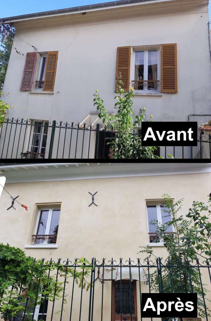 Ravalement de facade yvelines avant apres