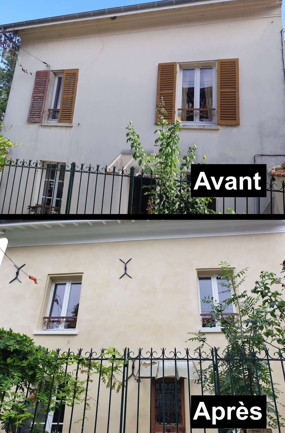 Ravalement de facade yvelines avant apres