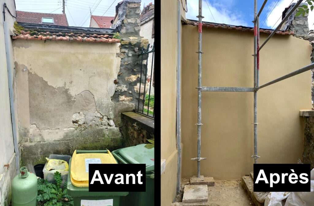 Renovation facade avant apres yvelines
