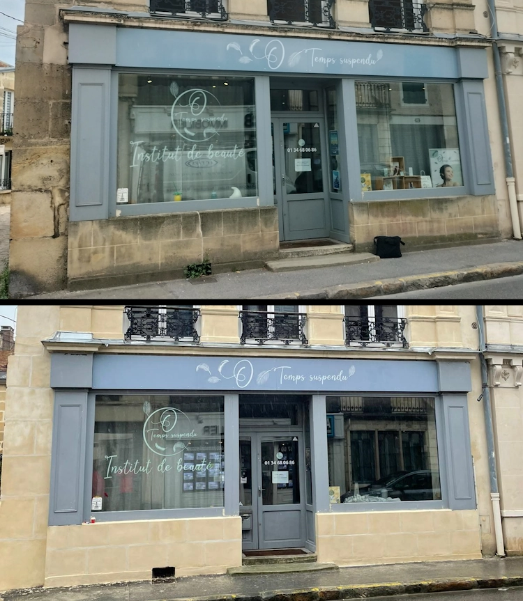Restauration pierre de taille avant apres