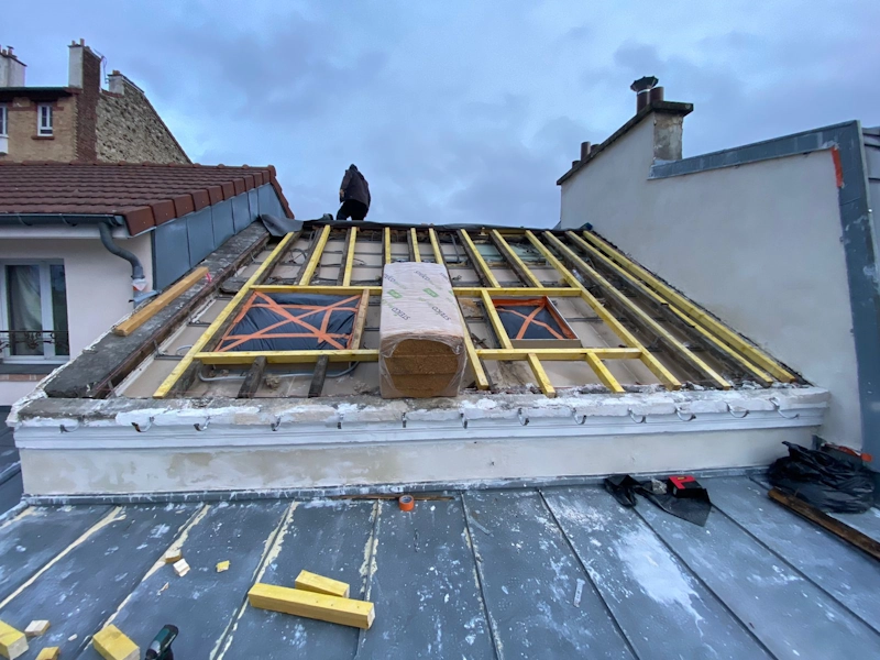 Renovation toit en zinc 93