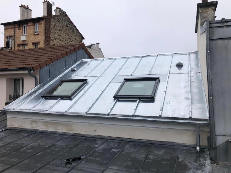 Renovation toit en zinc montreuil