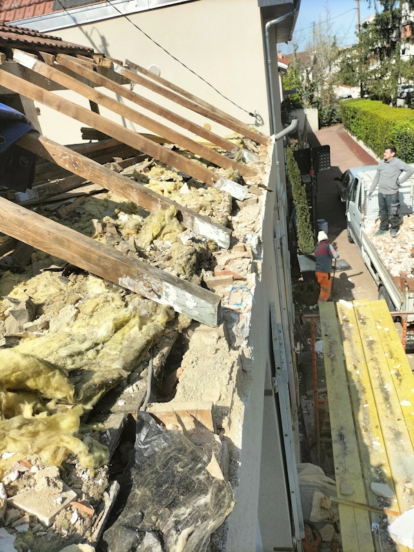 Demolition couverture chatou