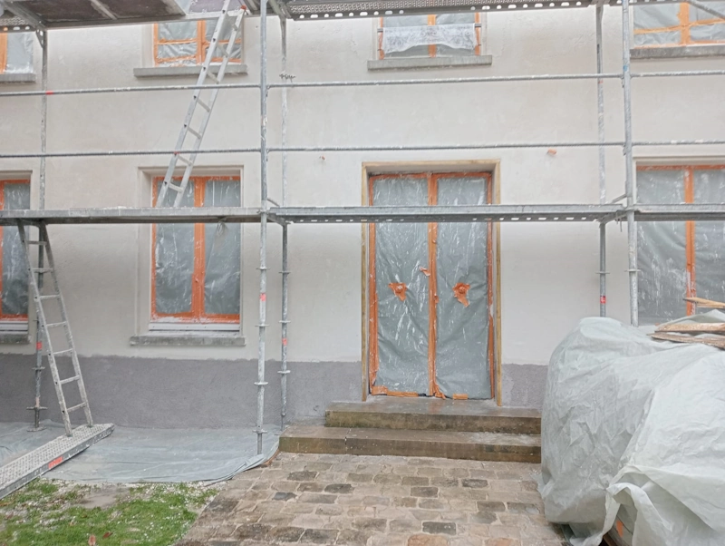 Enduit exterieur a la chaux 91