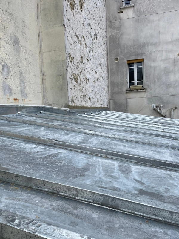 Pose toiture zinc sur tasseaux 75014
