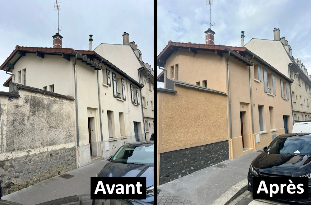 Ravalement à Versailles : avant/après