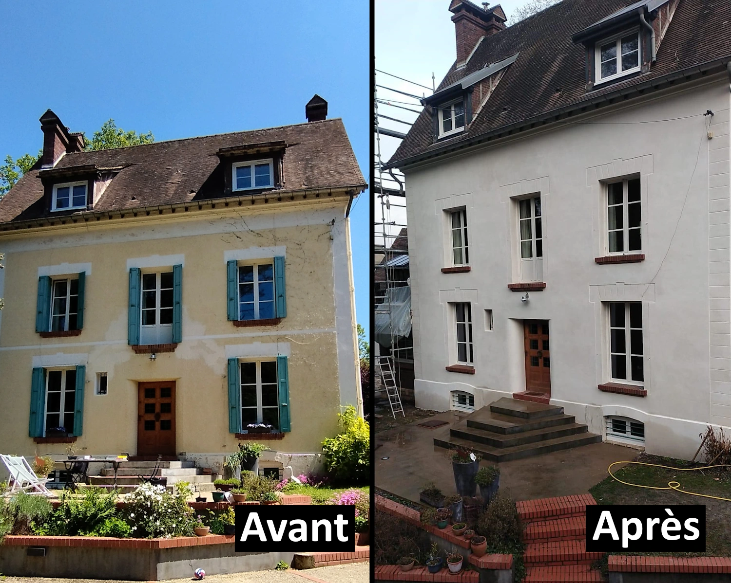 Ravalement de façade à l'Isle Adam