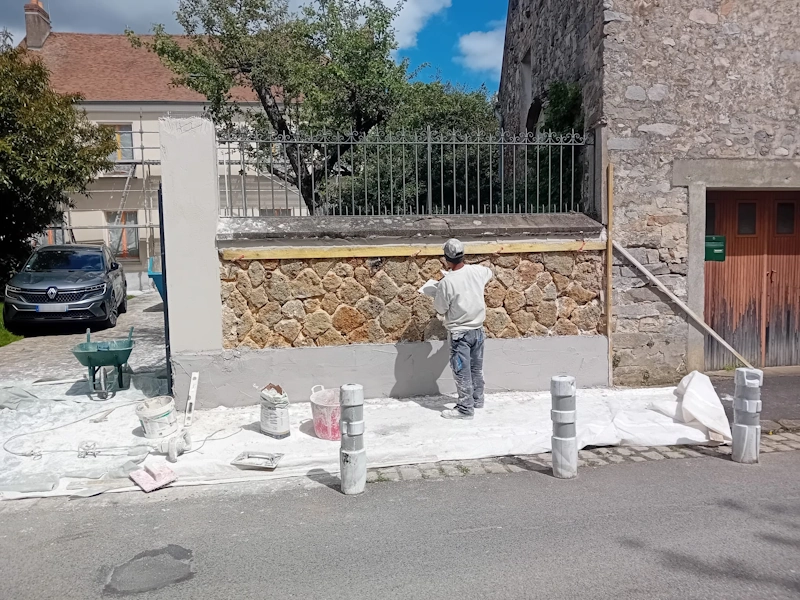 Renovation muret gif sur yvette