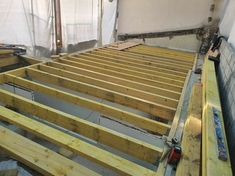 Creation plancher surelevation
