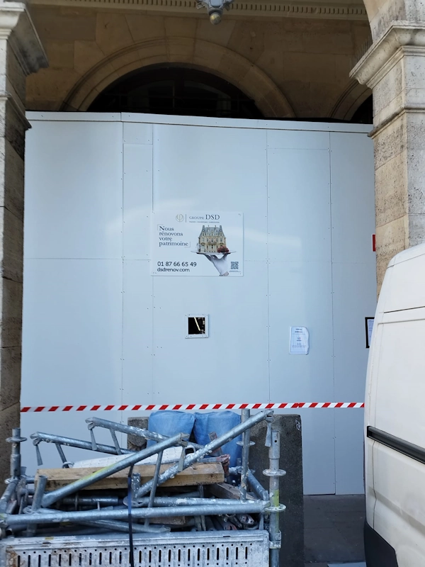 Echafaudage paris 1er