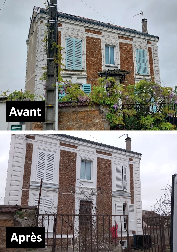 Ravalement de façade ancienne Villemoisson sur Orge 91