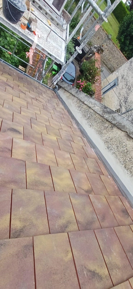 Renovation toiture en tuiles plates melun
