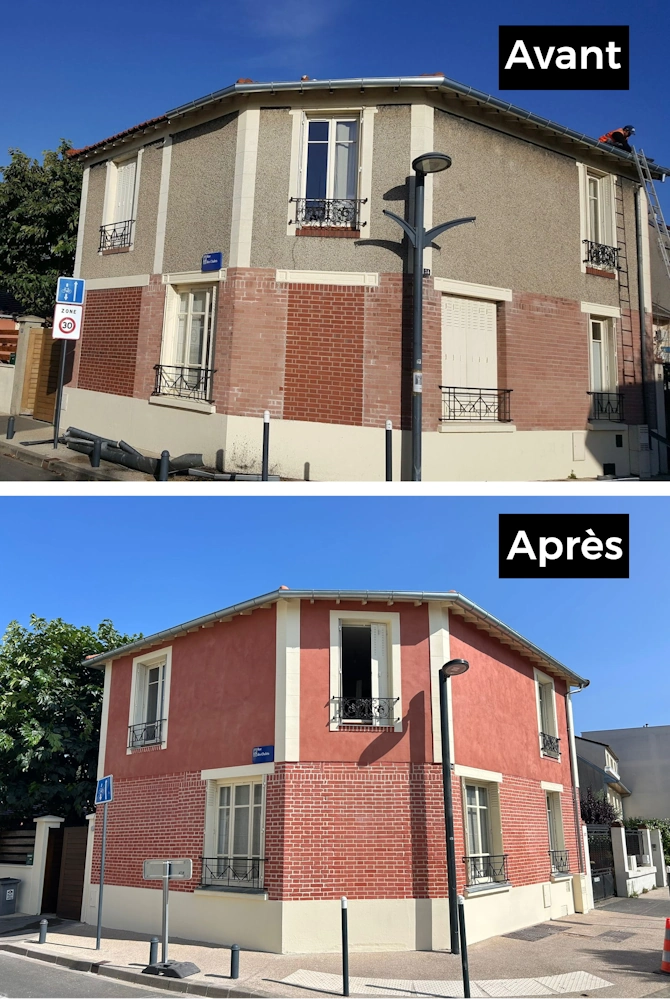 Ravalement de façade à Romainville