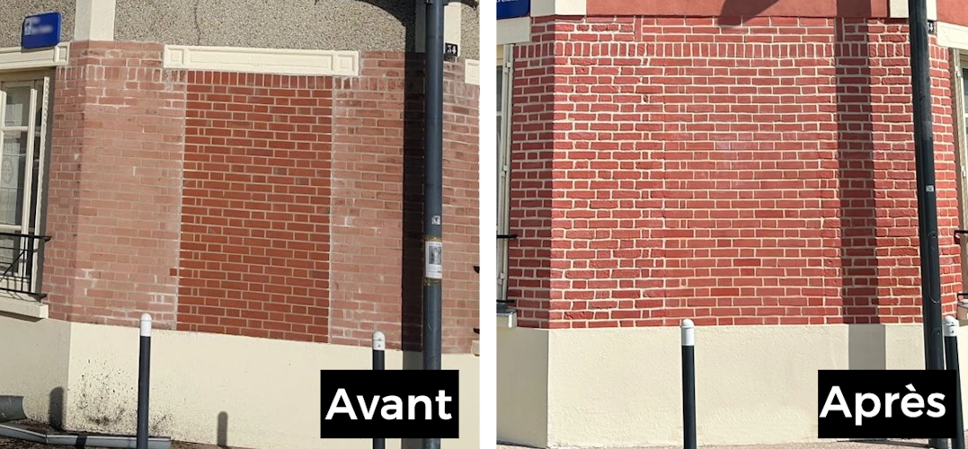 Ravalement facade en briques