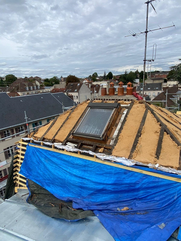 Renovation de toiture ancienne pontoise