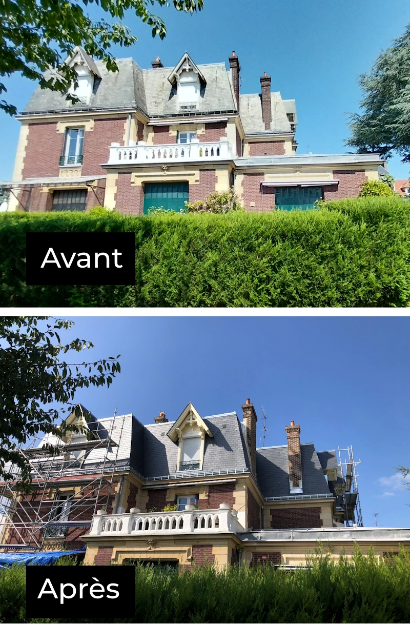 Couvreur à Pontoise (95500) Rénovation couverture à la Mansart
